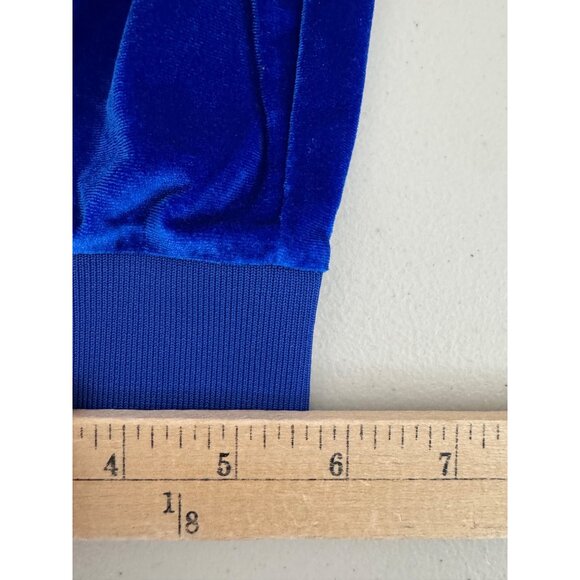 Death Row Records Logo Sweatpants Blue Velour 2XL street wear baggy - Picture 9 of 10